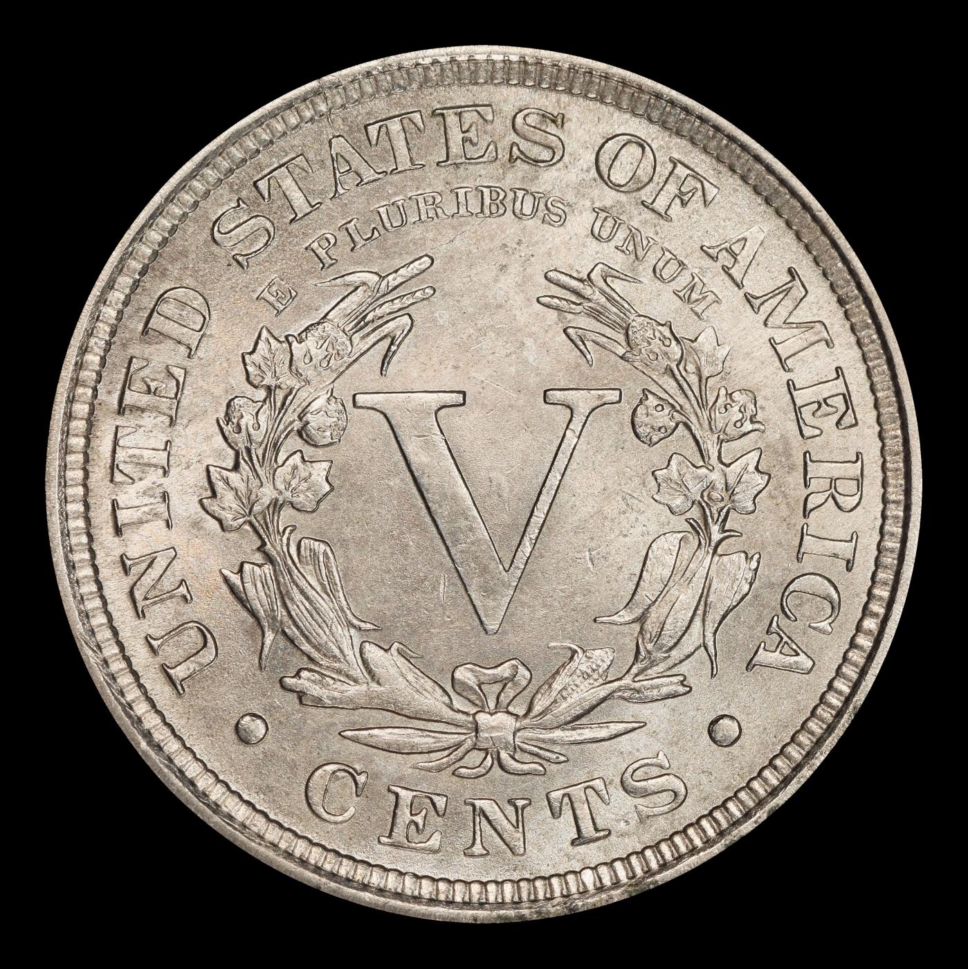 1907 Liberty Nickel 5c Grades ms65