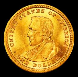 1904 Lewis & Clark Gold Commem Dollar 1 ms65+ SEGS