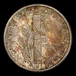 1917-s Mercury Dime Toned 10c ms66+ FSB SEGS