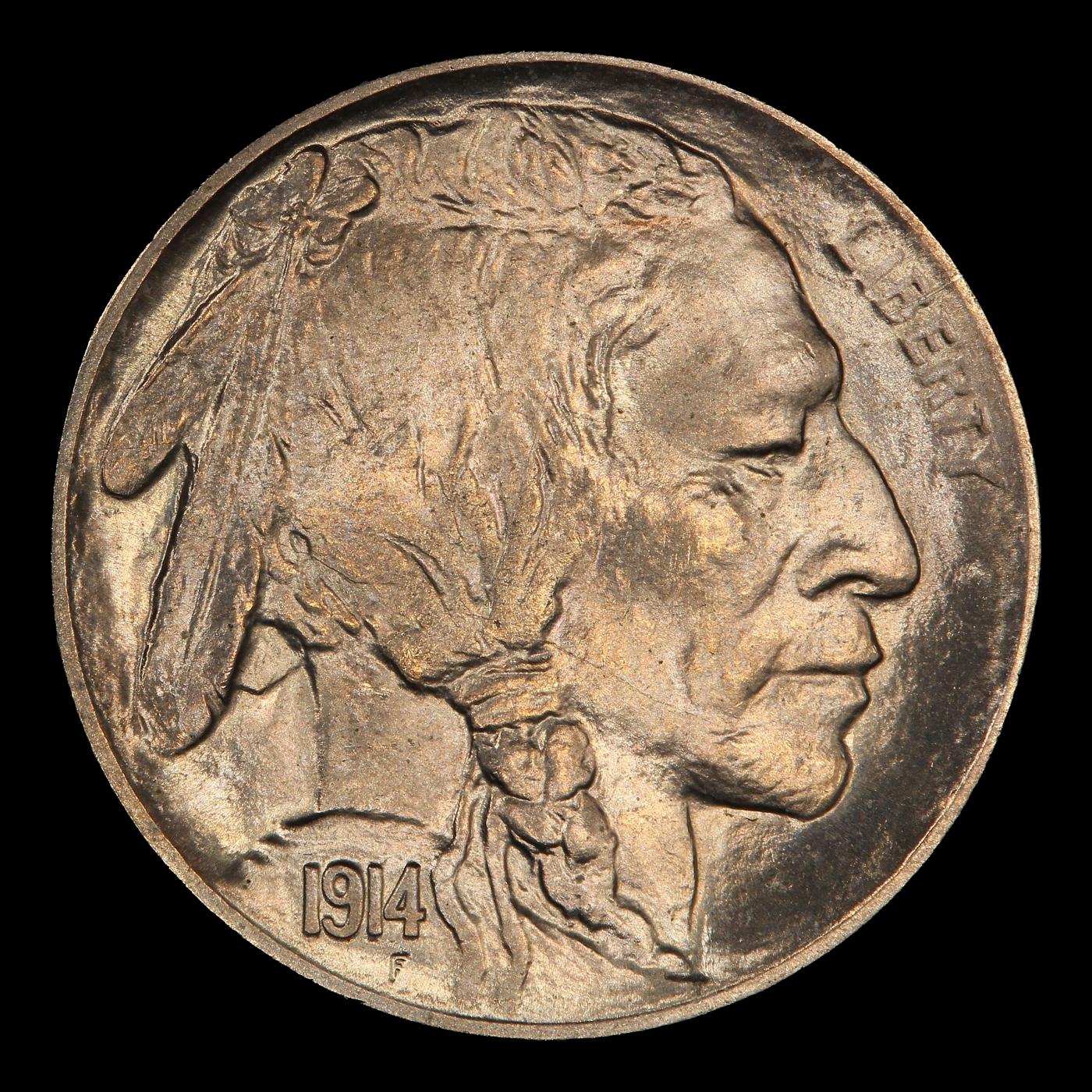 1914-d Buffalo Nickel Near Top Pop! 5c ms66+ SEGS