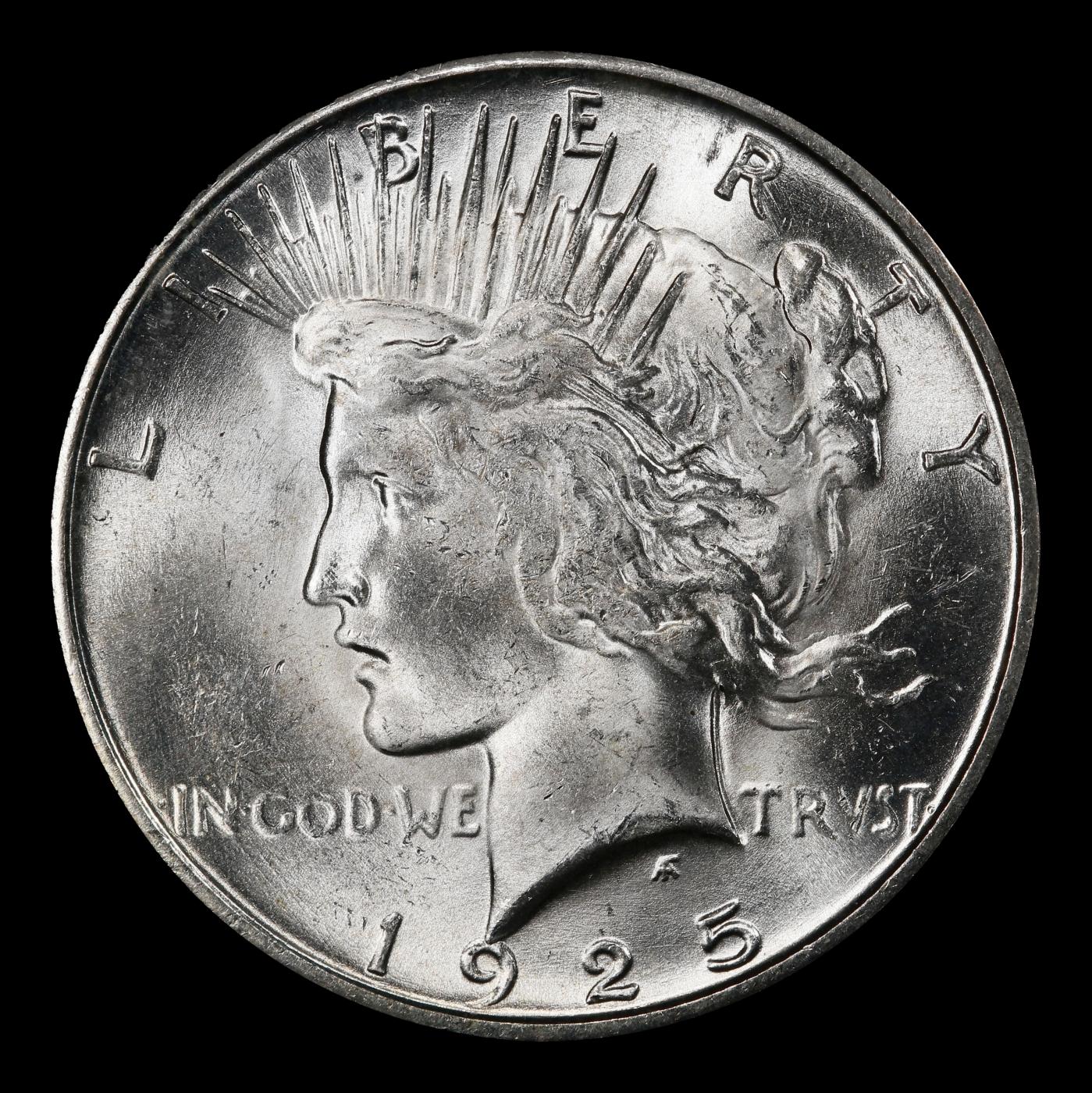 1925-s Peace Dollar Near Top Pop $1 ms64+ SEGS