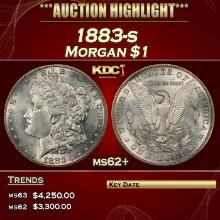 1883-s Morgan Dollar $1 ms62+ USCG