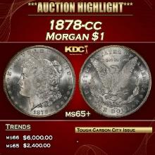 1878-cc Morgan Dollar $1 ms65+ SEGS