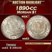 1890-cc Morgan Dollar $1 ms63 USCG