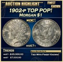 1902-p Morgan Dollar TOP POP! $1 ms67+ SEGS