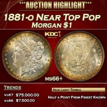 1881-o Morgan Dollar Near Top Pop $1 ms66+ SEGS