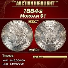 1884-s Morgan Dollar $1 ms62+ USCG