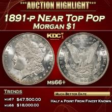1891-p Morgan Dollar Near Top Pop $1 ms66+ SEGS