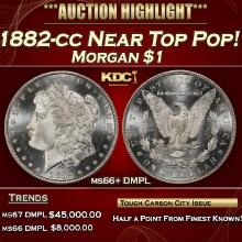 1882-cc Morgan Dollar Near Top Pop! $1 ms66+ DMPL SEGS