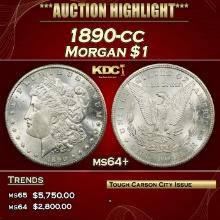 1890-cc Morgan Dollar $1 ms64+ SEGS