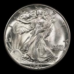 1941-d Walking Liberty Half Dollar 50c ms66+ SEGS