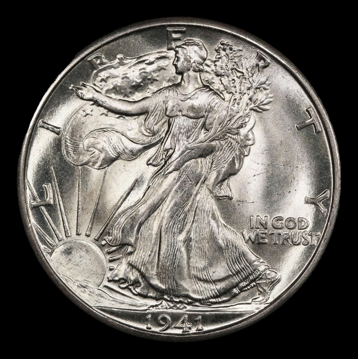 1941-d Walking Liberty Half Dollar 50c ms66+ SEGS