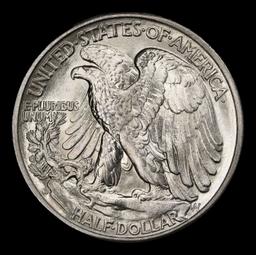 1941-d Walking Liberty Half Dollar 50c ms66+ SEGS