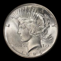1926-p Peace Dollar Near Top Pop $1 ms66 SEGS