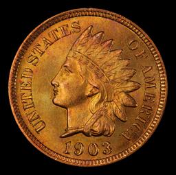 1903 Indian Cent Near Top Pop! 1c ms66+ rd SEGS