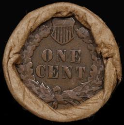 Lincoln Wheat Cent 1c Mixed Roll Orig Brandt McDonalds Wrapper, 1929-s end, Indian other end
