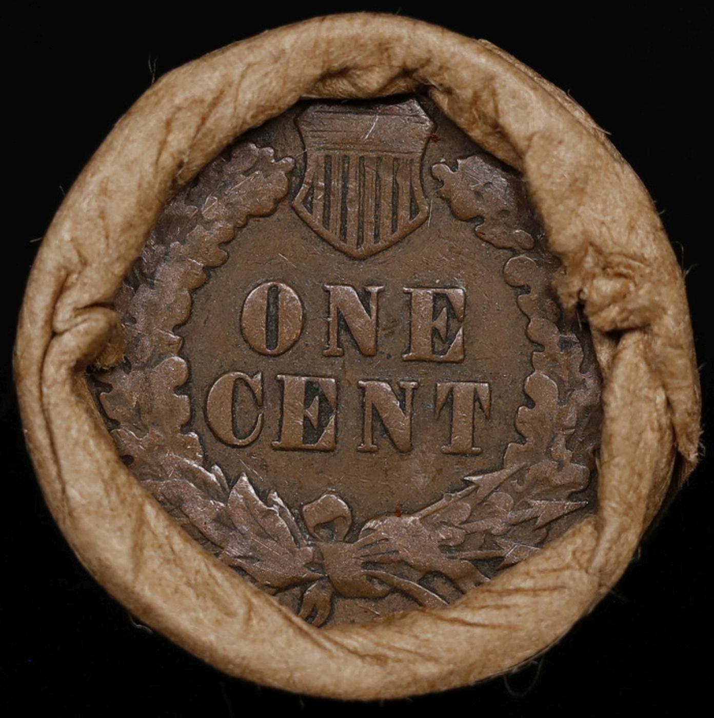 Lincoln Wheat Cent 1c Mixed Roll Orig Brandt McDonalds Wrapper, 1929-s end, Indian other end