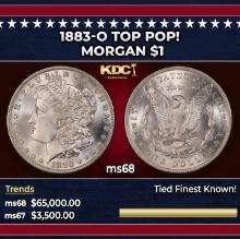 1883-o Morgan Dollar TOP POP! $1 ms68 SEGS
