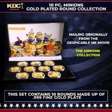 10 Coin Minions Gold Plated Round Collection
