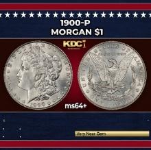 1900-p Morgan Dollar $1 Grades ms64+