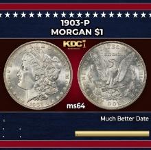 1903-p Morgan Dollar $1 Grades ms64