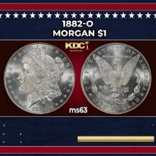 1882-o Morgan Dollar $1 Grades ms63