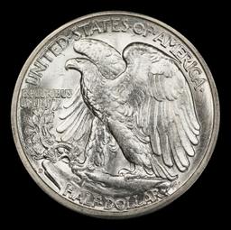 1942-d Walking Liberty Half Dollar Near Top Pop 50c ms67 SEGS