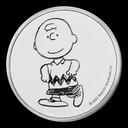 Charlie Brown Peanuts Style - 1 oz Silver Round Round