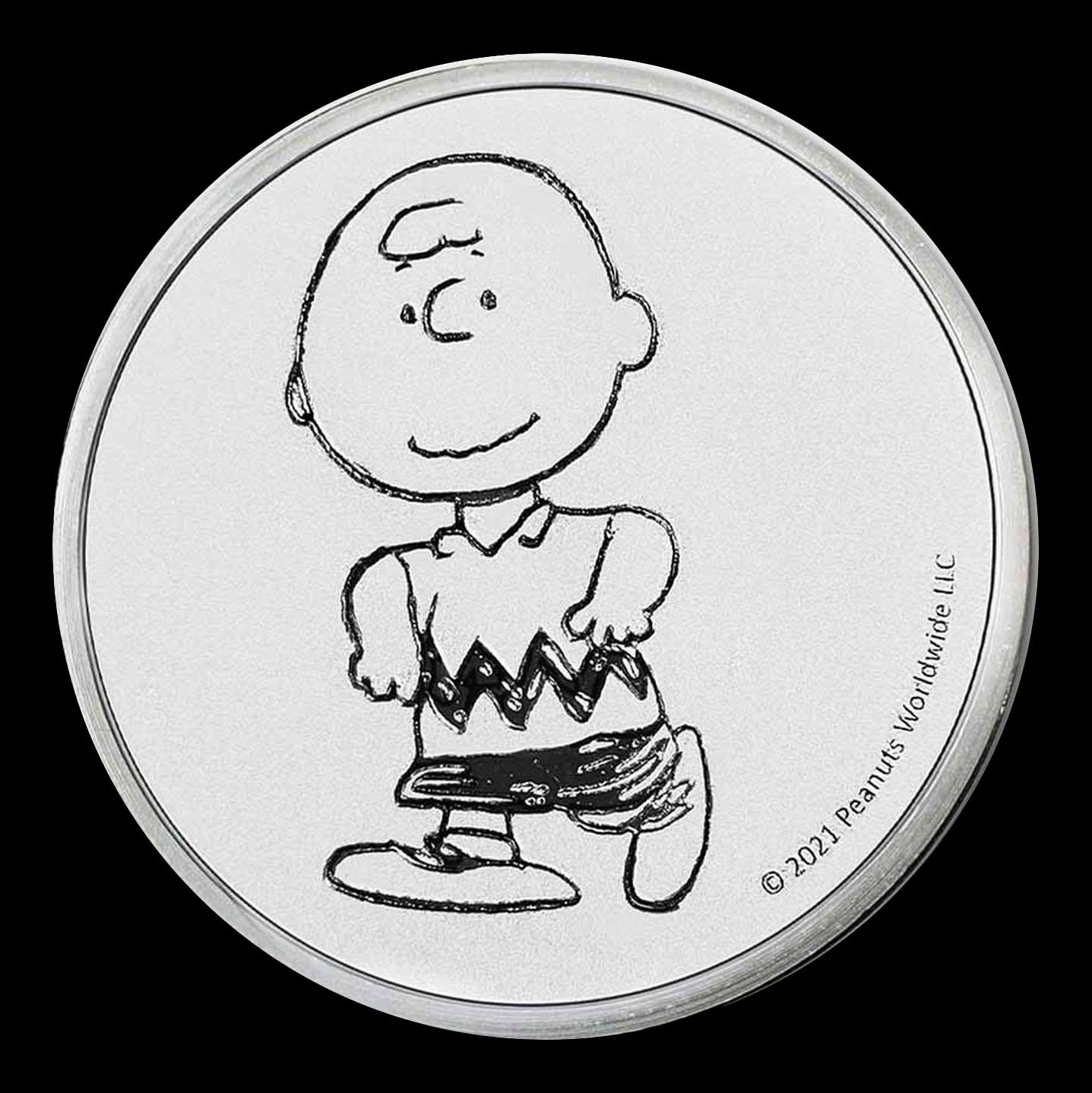 Charlie Brown Peanuts Style - 1 oz Silver Round Round