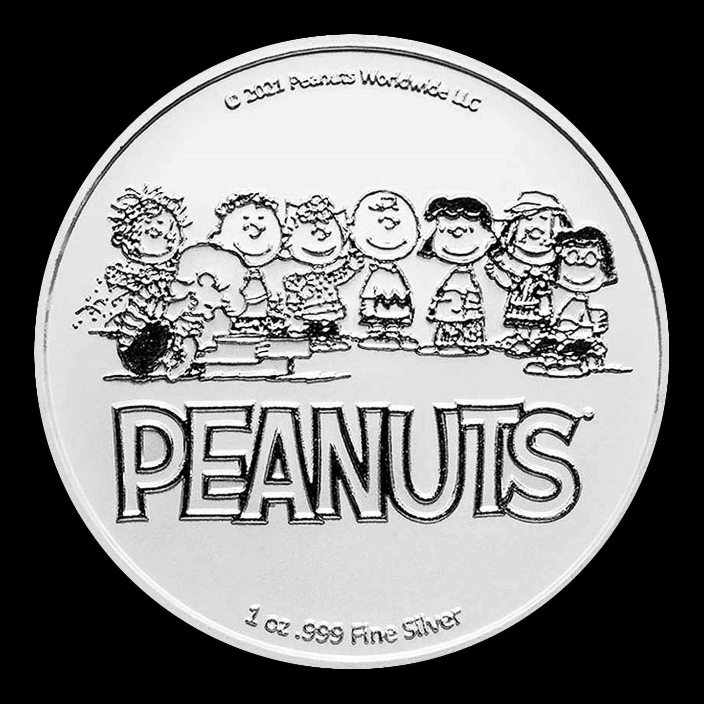 Charlie Brown Peanuts Style - 1 oz Silver Round Round