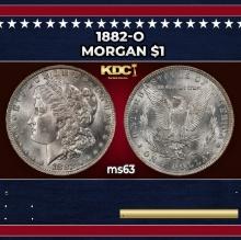 1882-o Morgan Dollar $1 Grades ms63