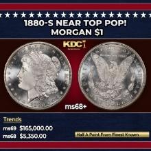 1880-s Morgan Dollar Near Top Pop! $1 ms68+ SEGS