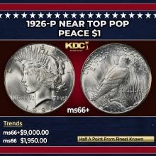 1926-p Peace Dollar Near Top Pop $1 ms66+ SEGS