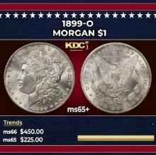 1899-o Morgan Dollar $1 Grades ms65+