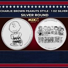 Charlie Brown Peanuts Style - 1 oz Silver Round Round