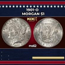 1901-o Morgan Dollar $1 Grades ms62