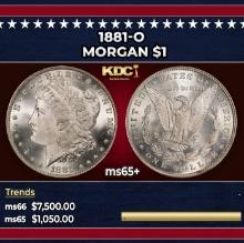 1881-o Morgan Dollar $1 ms65+ SEGS