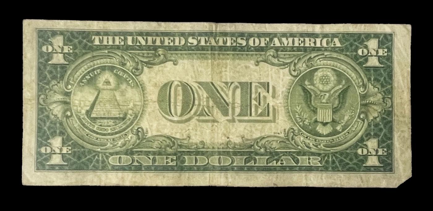 1935A $1 Silver Certificate North Africa WWII Emergency Currency Grades vf+