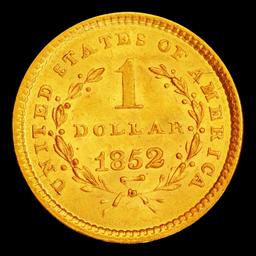 1852 Gold Dollar $1 ms66+ SEGS