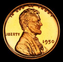 1950 Proof Lincoln Cent TOP POP! 1c pr68 rd DCAM SEGS