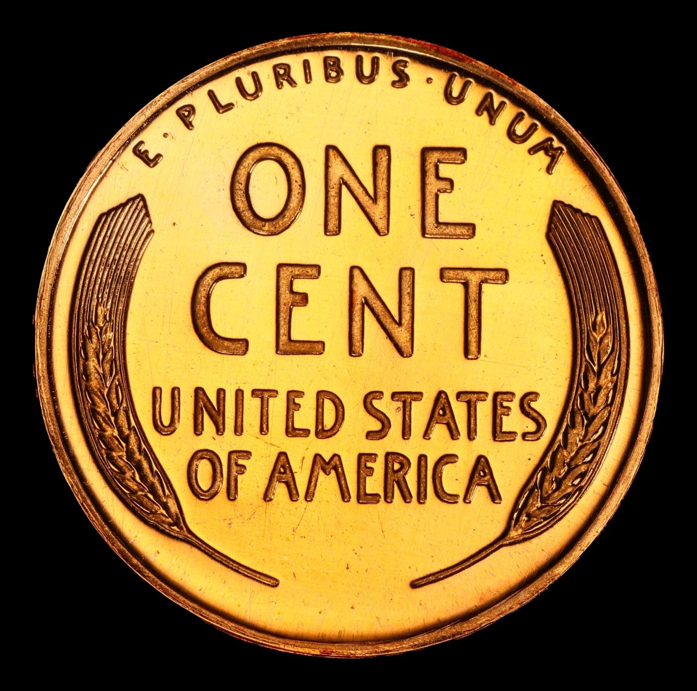 1950 Proof Lincoln Cent TOP POP! 1c pr68 rd DCAM SEGS