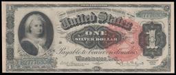 1886 $1 large size Silver Certificate Martha Washington Grades Select AU FR-217