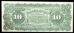 1886 $10 Red Seal Silver Certificate "Tombstone" FR-292  Grades xf Signatures Rosecrans/Hyatt