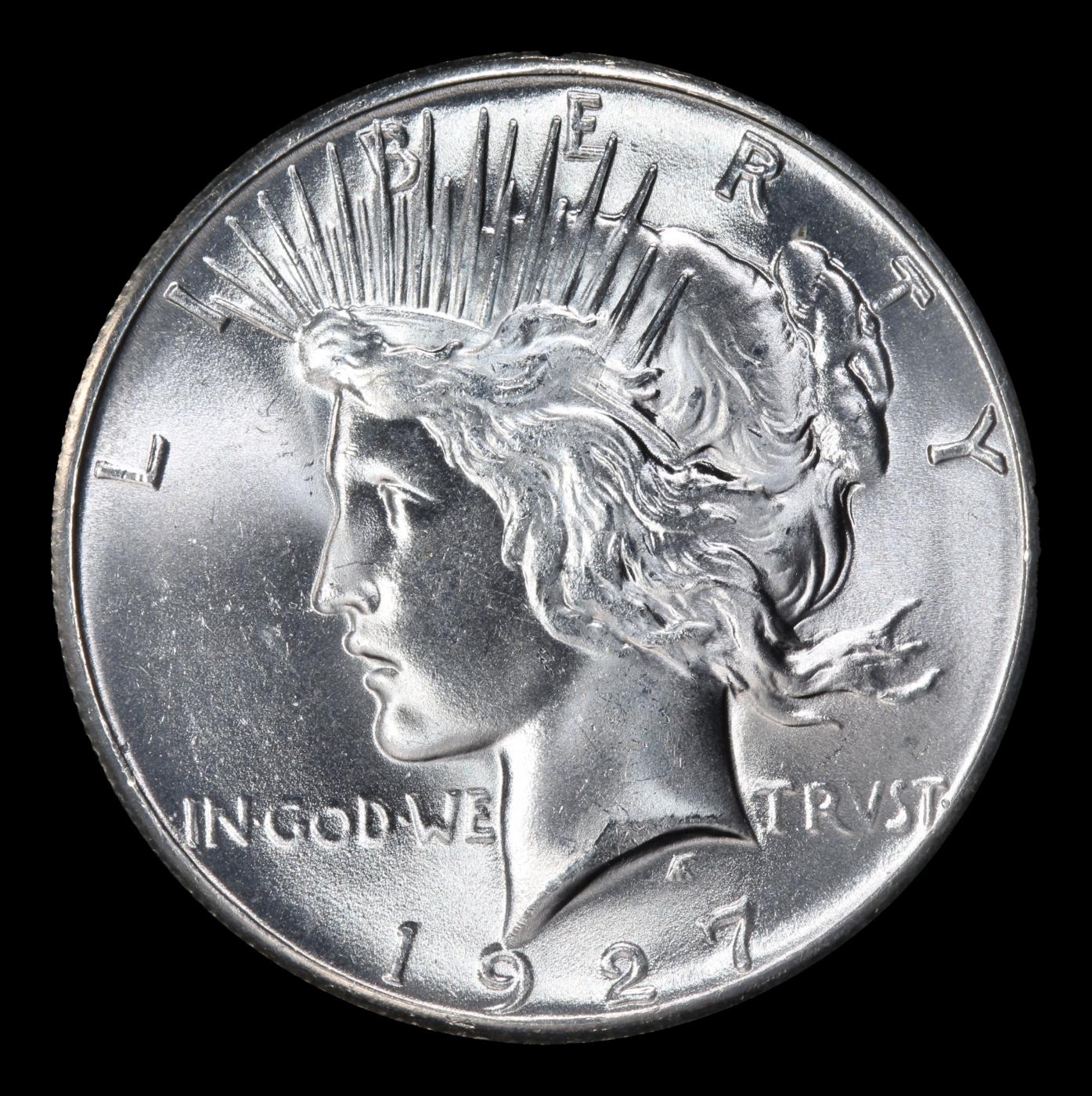 1927-p Peace Dollar Near Top Pop $1 ms65+ SEGS