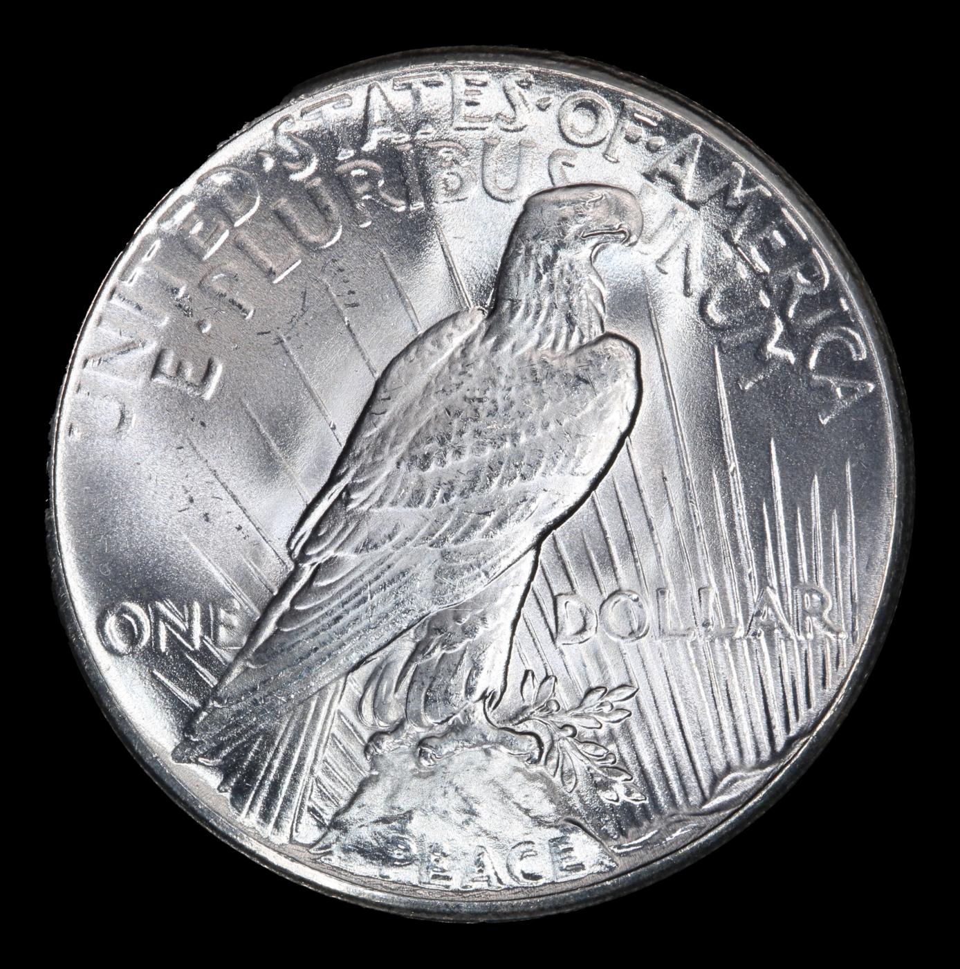 1927-p Peace Dollar Near Top Pop $1 ms65+ SEGS