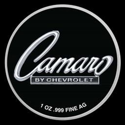 1966 Chevrolet Camaro Colorized Style - 1 oz Silver Round Round