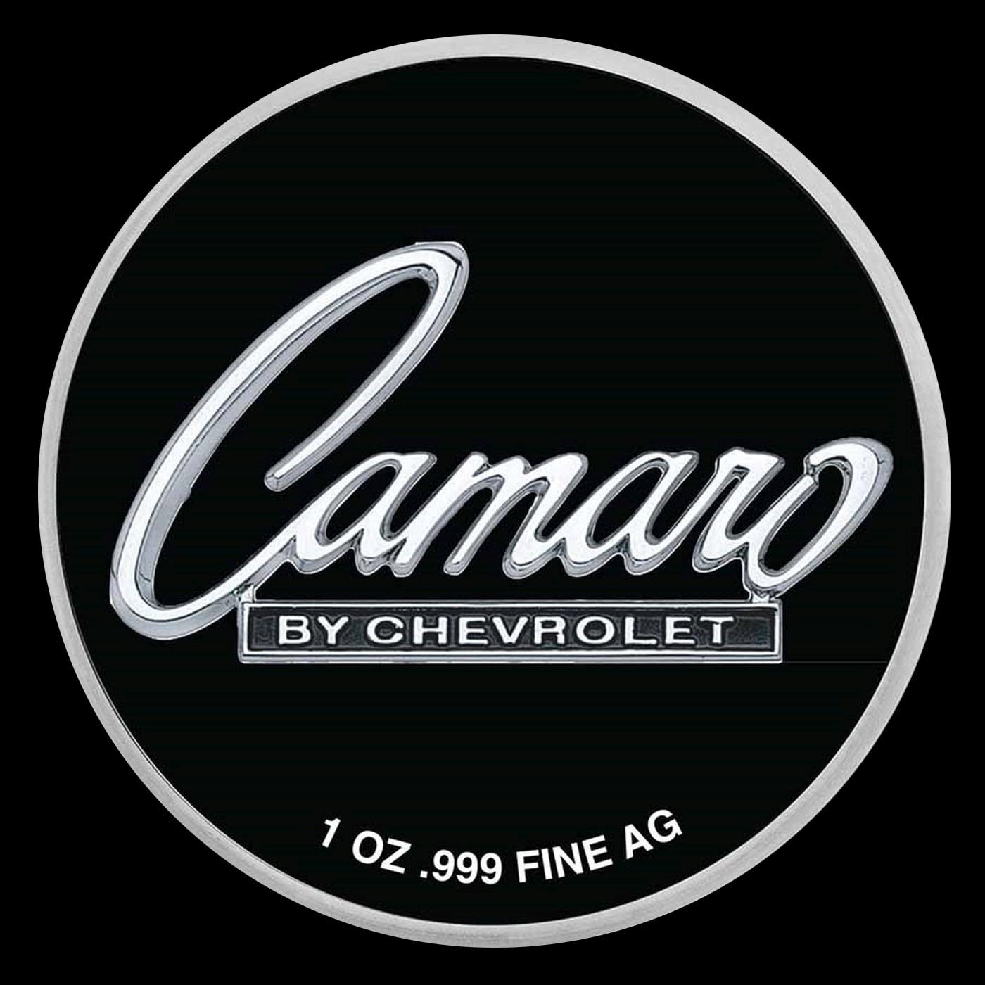1966 Chevrolet Camaro Colorized Style - 1 oz Silver Round Round