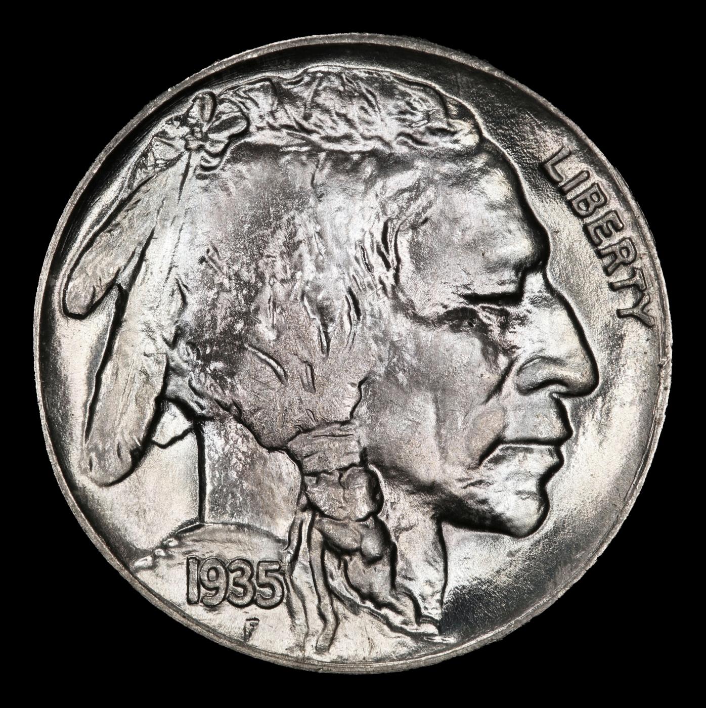 1935-s Buffalo Nickel Near Top Pop 5c ms67 SEGS