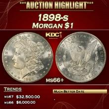 1898-s Morgan Dollar $1 ms66+ SEGS