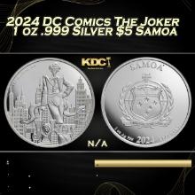 2024 DC Comics The Joker 1 oz .999 Silver $5 Samoa  Round
